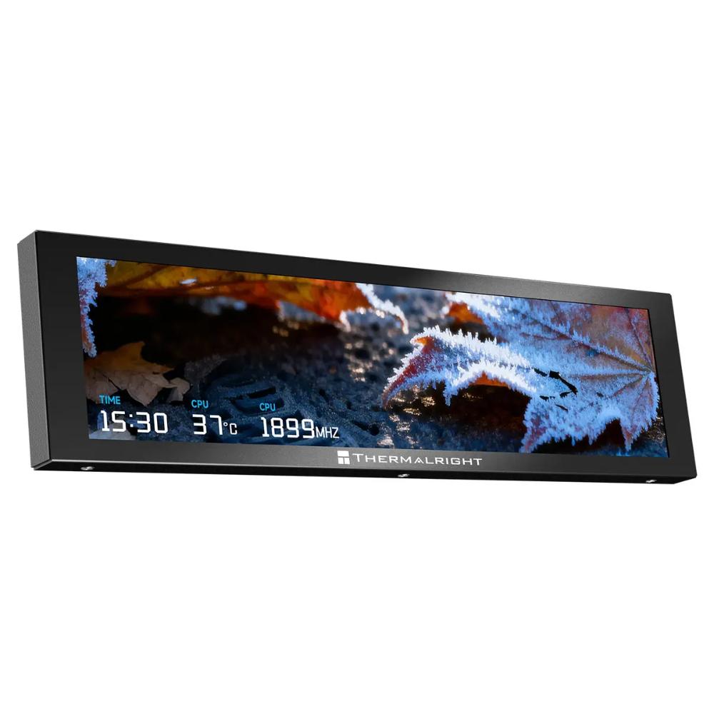 Thermalright 9.16" Wide LCD Screen Black & White | 1920×480 Display | Real-Time CPU & GPU Monitoring