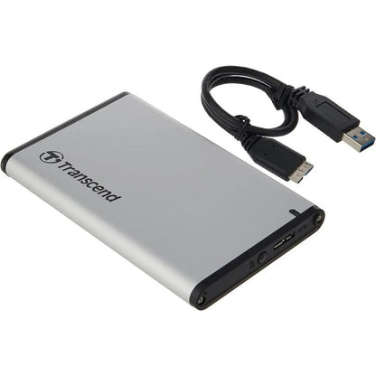 Transcend 25S3 SATA SSD/HDD Enclosure USB 3.0 (Metal) | 2.5" SATA SSD & HDD