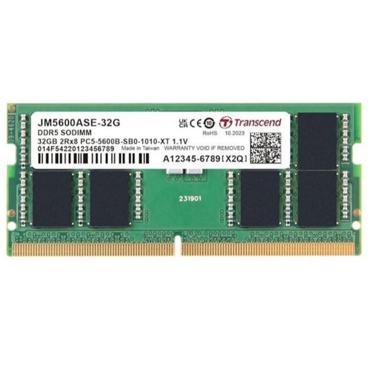 Transcend DDR5 Memory Module 5600MHz – 32GB Desktop RAM