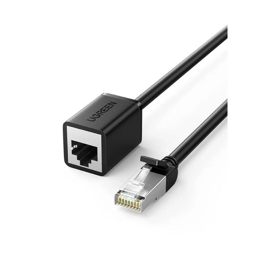 UGREEN 11282 Cat 6 F/UTP Ethernet Extension Cable | RJ45 Male to Female, 3m Black