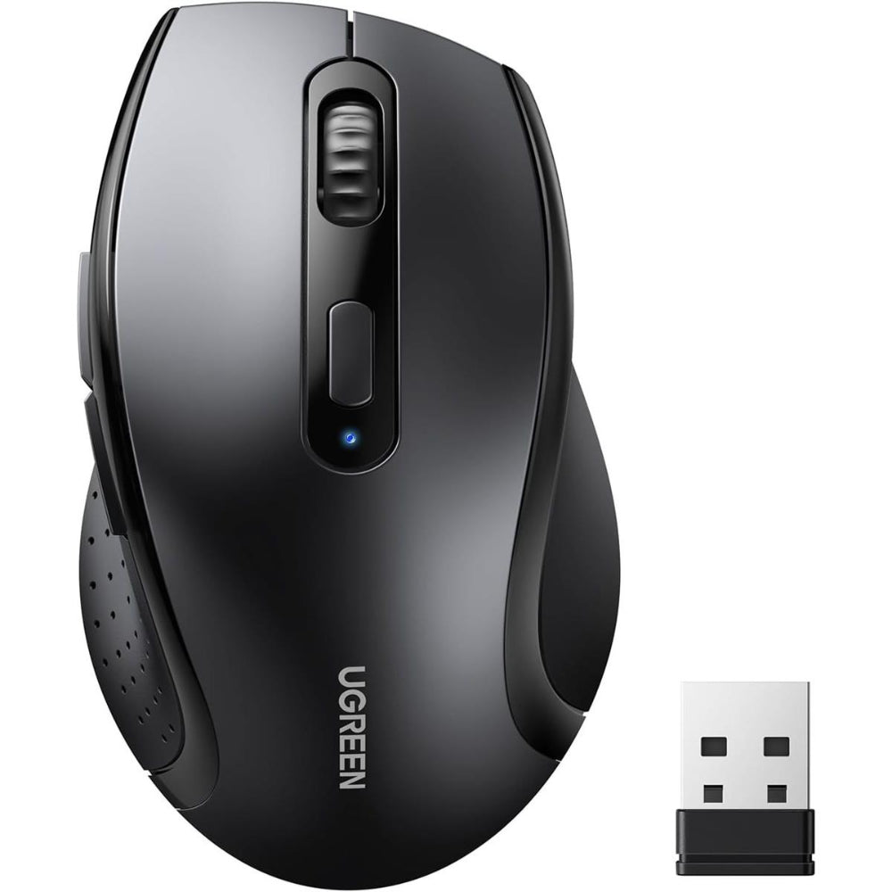 Ugreen 25752 MU006 | Dual Mode Wireless Mouse, Bluetooth + 2.4G, 4000 DPI, Silent Click, Ergonomic Design