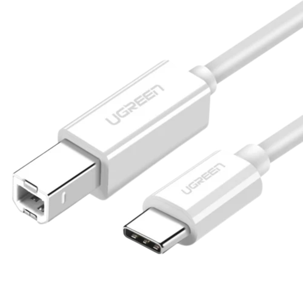 UGREEN 40417 | USB-C to USB 2.0 Printer Cable (1.5m, High-Speed 480 Mbps, Gold-Plated Connector)