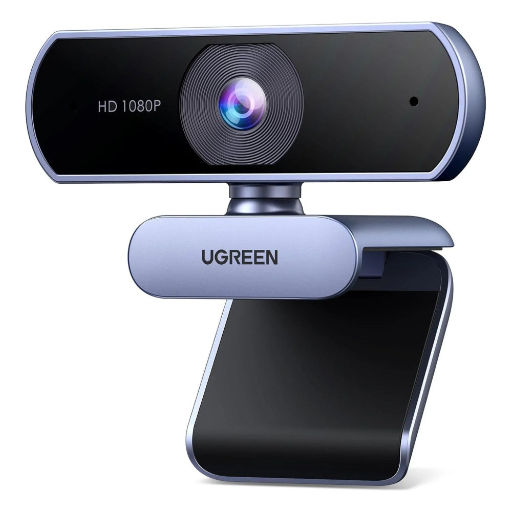 UGREEN CM678 | USB HD Webcam | 1080P @ 30FPS | Built-in Dual Noise-Canceling Microphones | Auto Light Correction | Plug & Play | Model 15728 | For PC, Laptop, Mac, Zoom, Skype, Teams
