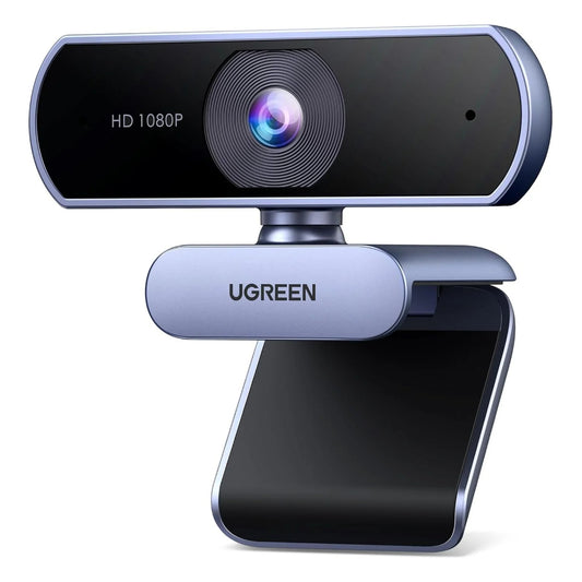 UGREEN CM678 | USB HD Webcam | 1080P @ 30FPS | Built-in Dual Noise-Canceling Microphones | Auto Light Correction | Plug & Play | Model 15728 | For PC, Laptop, Mac, Zoom, Skype, Teams