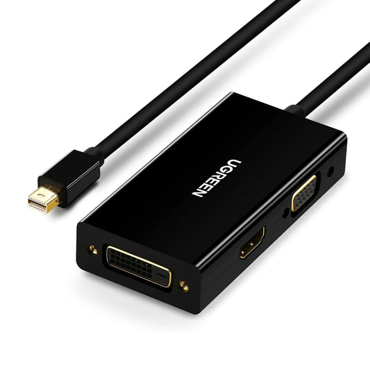 UGREEN 20418 | Mini DisplayPort to HDMI + VGA + DVI 3‑in‑1 Converter