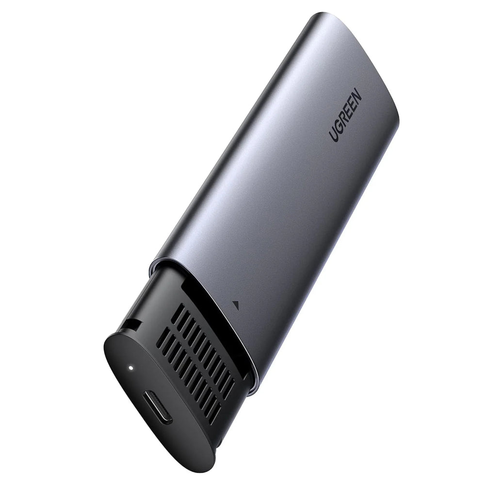 UGREEN 10903 | Type-C to M.2 NGFF SSD Enclosure | USB 3.1 Gen 1 | 5Gbps Transfer Rate | For SATA M.2 SSDs | Tool-Free | Aluminum Alloy | For Laptop, PC, MacBook, Android