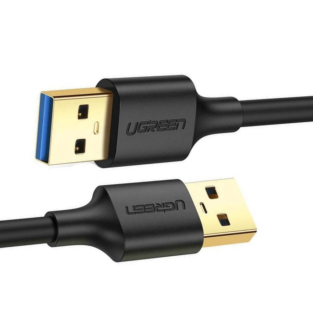 UGREEN | USB 3.0 Male to Male Cable | 1M (10370) / 3M (90576) | 5Gbps High-Speed Transfer | Gold-Plated Connectors | Black | For Data Transfer, USB Switch, Enclosure, Docking Station