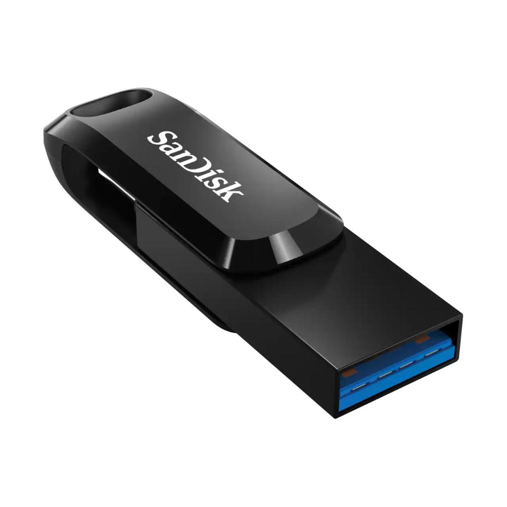 SanDisk Ultra Dual Drive Go USB Type-C™ | USB 3.2 Gen 1 | Dual USB-C & USB-A Flash Drive | Black | 32GB–512GB