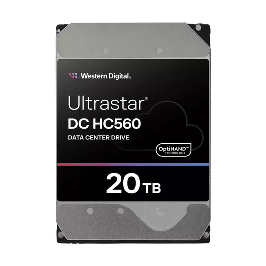 WD Ultrastar DC HC560 20TB | Enterprise SATA HDD | 7200RPM | 512MB Cache | 0F38785