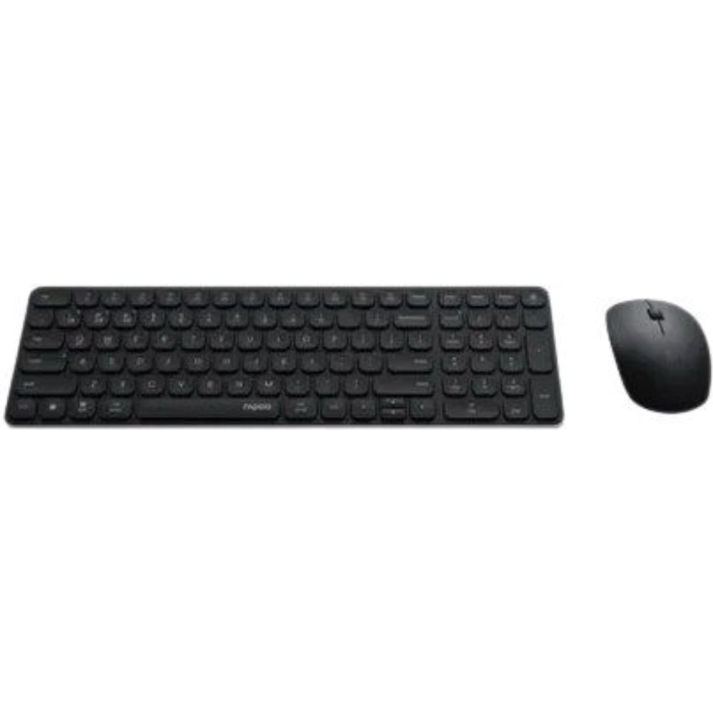Rapoo 9320M Multi-Mode Wireless Combo | Ultra-Slim Keyboard & Mouse, Bluetooth + 2.4GHz, Multi-Device, 1600 DPI