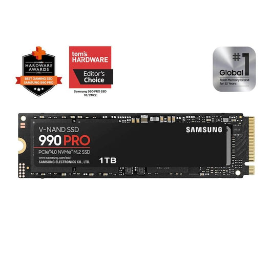 Samsung 990 PRO PCIe 4.0 NVMe M.2 SSD | Up to 7450MB/s Read | 6900MB/s Write | Gen4 High-Performance Storage | 1TB / 2TB / 4TB
