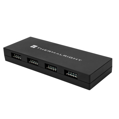 Thermalright USB 2.0 HUB X5 BLACK | 5× USB 2.0 9-Pin Connectors | SATA Power | 500mm Cable