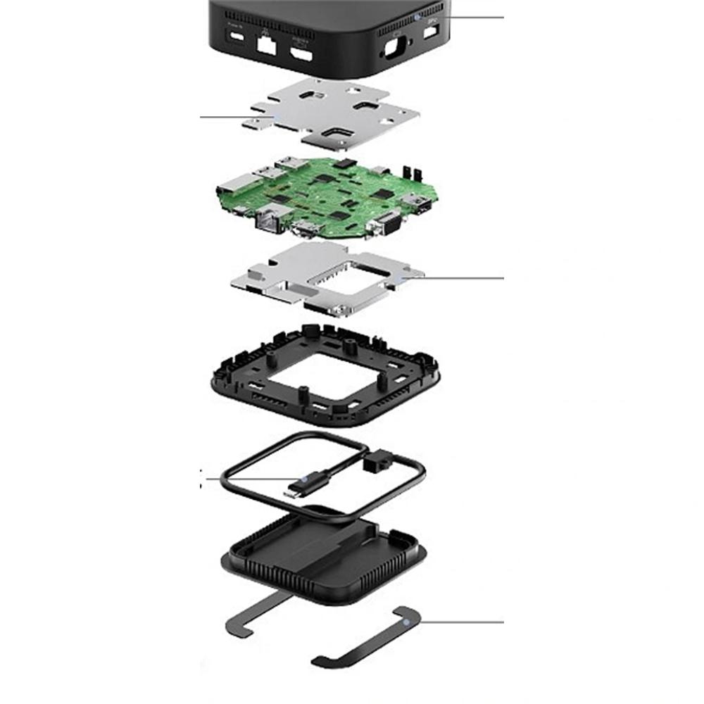 HP USB-C Pocket Dock 11-in-1 Multi-Port Hub 943V0P3 | Compact USB-C Dock with HDMI, VGA, Ethernet, USB-A & PD Charging