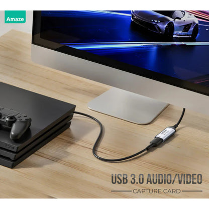 Amaze A805 | USB 3.0 to Audio/Video Capture Card | Full HD 1080p | HDMI Input | Real-Time Streaming | Plug & Play