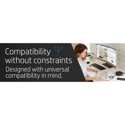 HP USB-C Dock G5 | Universal USB-C Docking Station with Dual DisplayPort, HDMI & 100W Power Delivery