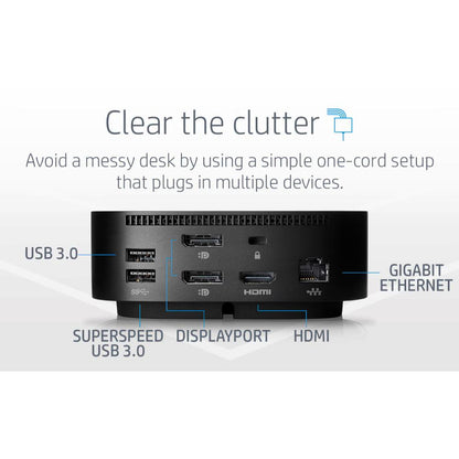 HP USB-C Dock G5 | Universal USB-C Docking Station with Dual DisplayPort, HDMI & 100W Power Delivery