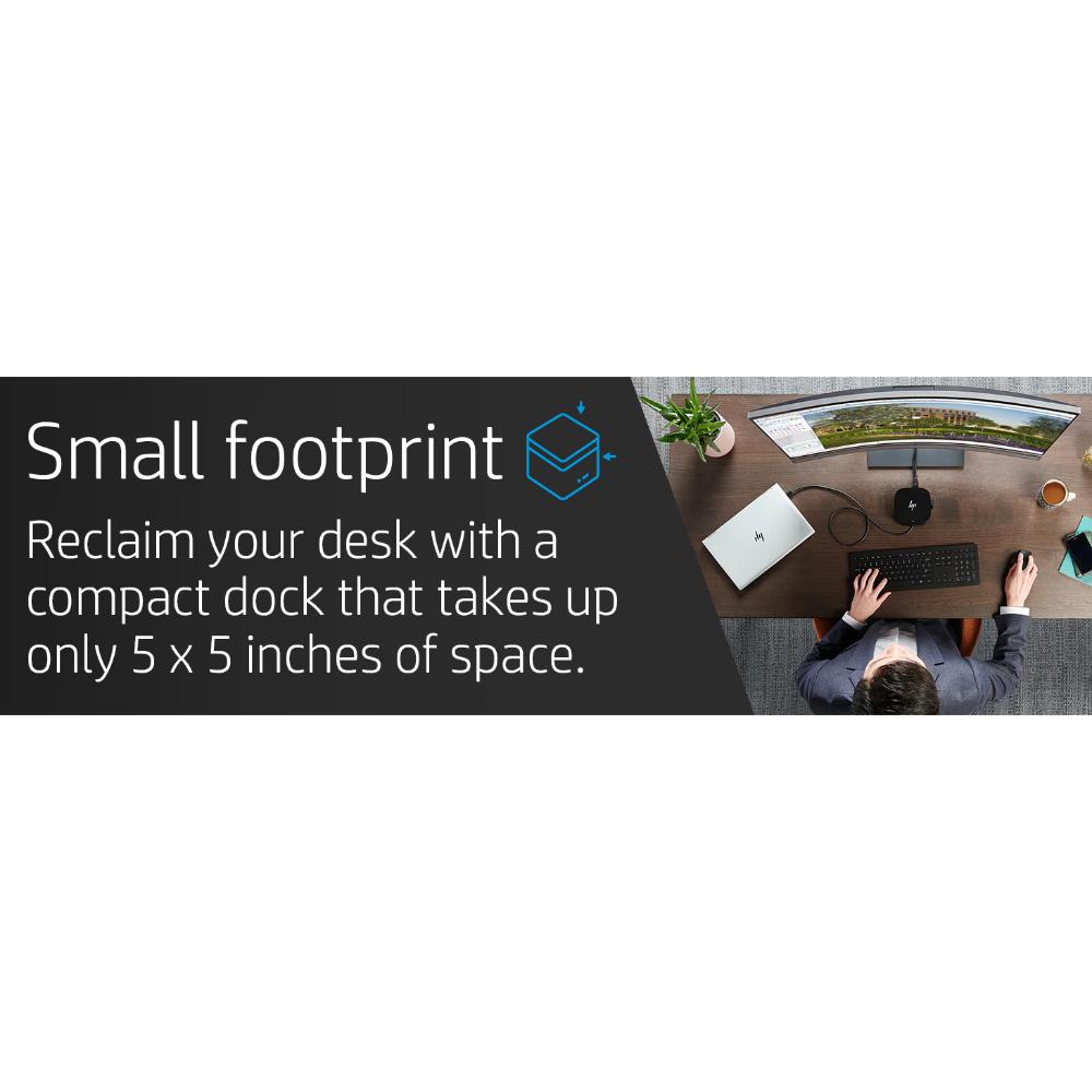 HP USB-C Dock G5 | Universal USB-C Docking Station with Dual DisplayPort, HDMI & 100W Power Delivery