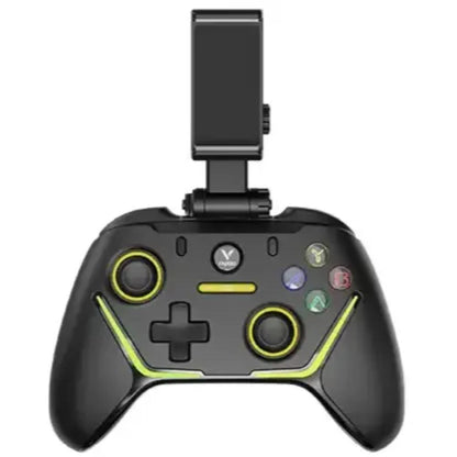 Rapoo V610M Multi-Mode Vibration Gamepad | Bluetooth, 2.4GHz Wireless & Wired | RGB Lighting | 1000mAh Rechargeable Battery | Black