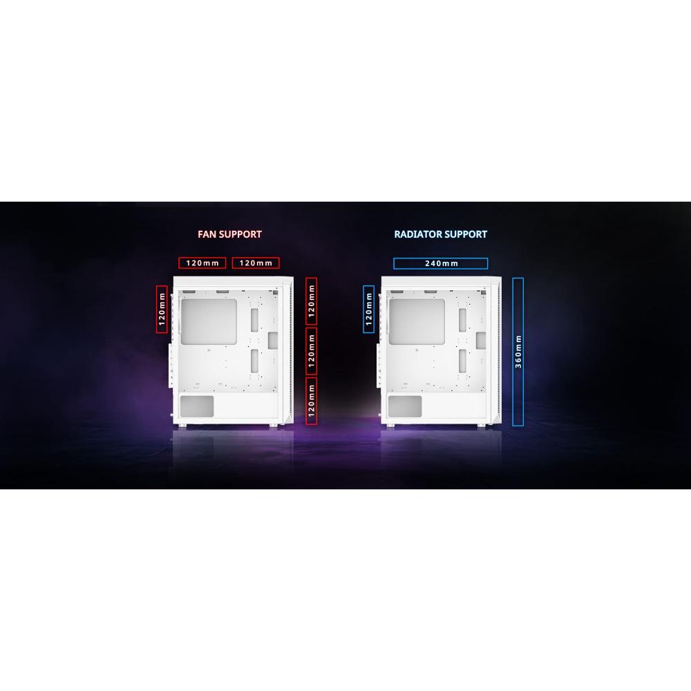 XPG VALOR AIR PLUS Mid-Tower PC Case | High-Airflow Magnetic Front Panel