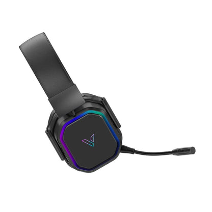Rapoo VH850 Tri-Mode Wireless Gaming Headset | Bluetooth 5.3 | 2.4GHz Wireless | 3.5mm Wired | 50mm Graphene Drivers | RGB Lighting | Black