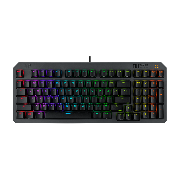 ASUS TUF Gaming K3 Gen II | 97-Key Optical-Mechanical RGB Keyboard | IP57 Waterproof | Silicone-Gasket Mount | Aura Sync