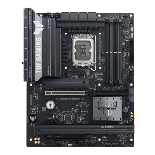 ASUS TUF GAMING B860-PLUS WIFI | Intel® B860 ATX Motherboard | LGA 1851 | DDR5 Support | PCIe 5.0 | Wi-Fi 7 | Military-Grade Durability