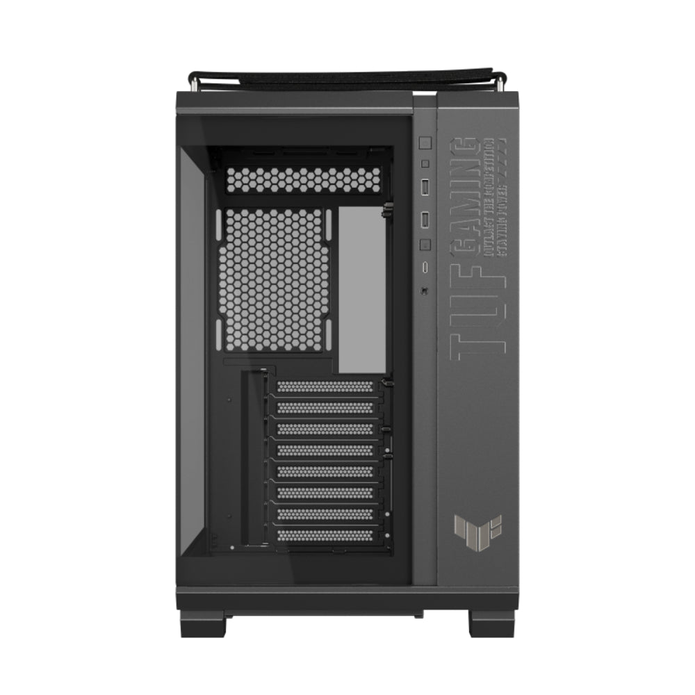 ASUS TUF Gaming GT502 Horizon Panoramic | Dual-Chamber Mid-Tower Case | Tempered Glass, Vertical GPU Support, and Extensive Cooling Options