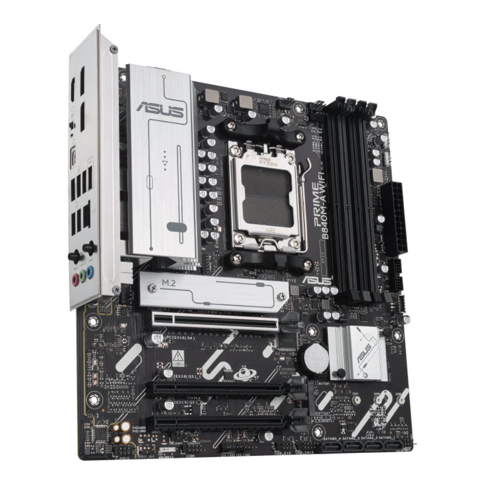 ASUS PRIME B840M-A D5 WIFI-CSM Motherboard | Compact AM5 Platform with DDR5 | Wi-Fi 6E PCIe 4.0