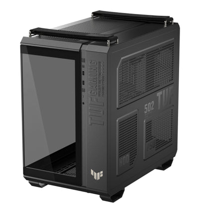 ASUS TUF Gaming GT502 Horizon Panoramic | Dual-Chamber Mid-Tower Case | Tempered Glass, Vertical GPU Support, and Extensive Cooling Options