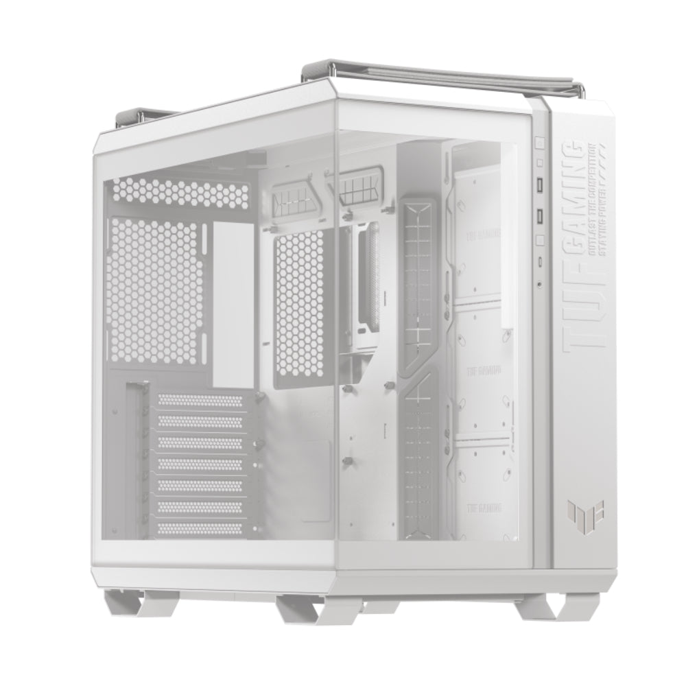 ASUS TUF Gaming GT502 Horizon Panoramic | Dual-Chamber Mid-Tower Case | Tempered Glass, Vertical GPU Support, and Extensive Cooling Options