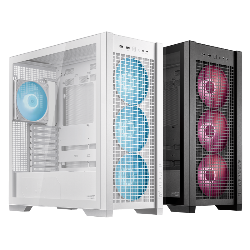 ASUS TUF GAMING GT302 ARGB | Mid Tower Case | E-ATX Support | Tempered Glass | ARGB Fans | USB 3.2 Type-C