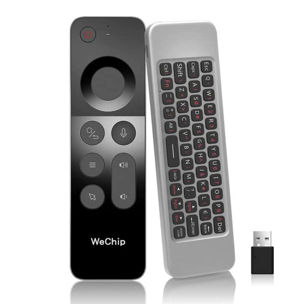 Wechip W3 Air Mouse Remote | 2.4GHz Motion Sensing Wireless Keyboard with IR Learning for Smart TV & Android TV Box