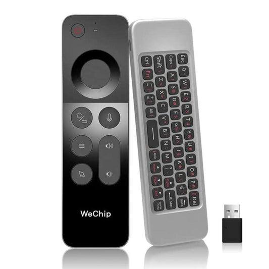 Wechip W3 Air Mouse Remote | 2.4GHz Motion Sensing Wireless Keyboard with IR Learning for Smart TV & Android TV Box