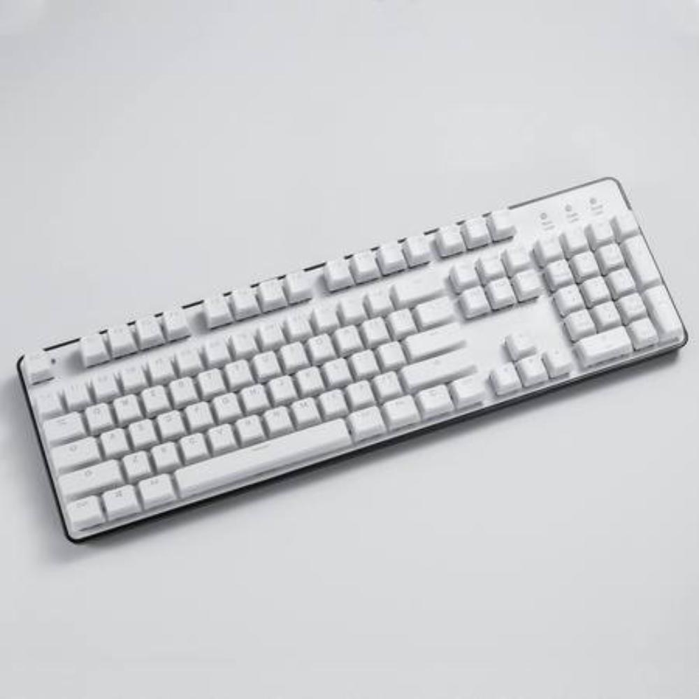 Redragon A130 SCARAB Pudding Keycaps Set | 104 Keys | Double-Shot PBT | Translucent RGB Backlight | OEM/Cherry Profile | White