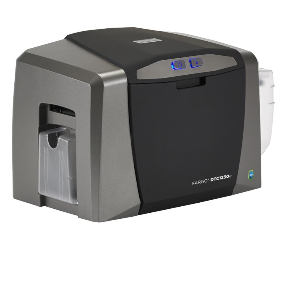 HID FARGO DTC1250e | ID Card Printer & Encoder, Single/Dual-Side, 300 dpi, Fast Printing