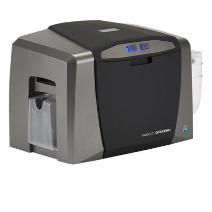 HID FARGO DTC1250e | ID Card Printer & Encoder, Single/Dual-Side, 300 dpi, Fast Printing