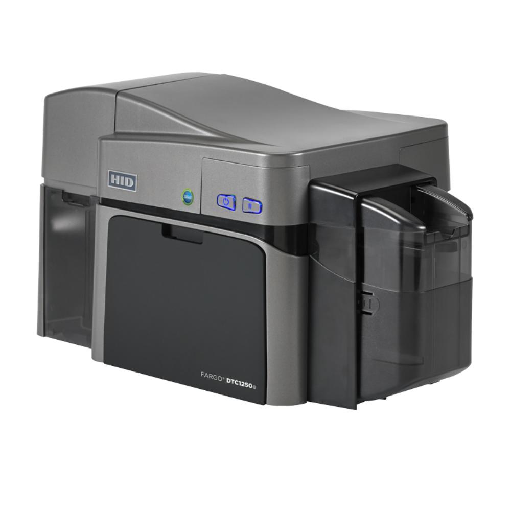 HID FARGO DTC1250e | ID Card Printer & Encoder, Single/Dual-Side, 300 dpi, Fast Printing