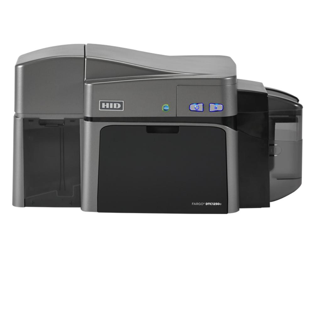 HID FARGO DTC1250e | ID Card Printer & Encoder, Single/Dual-Side, 300 dpi, Fast Printing
