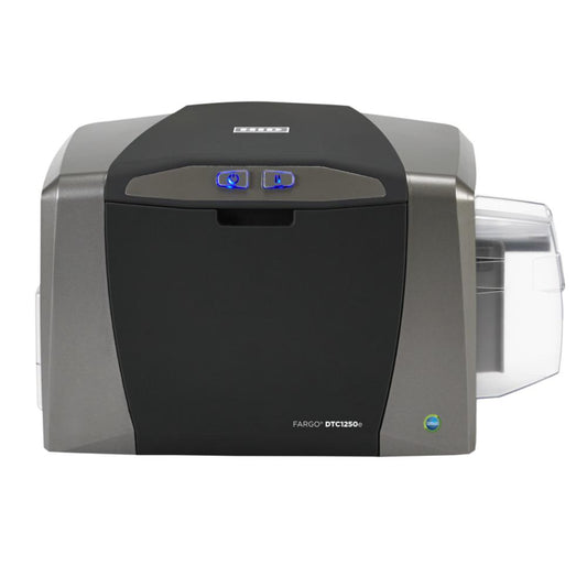 HID FARGO DTC1250e | ID Card Printer & Encoder, Single/Dual-Side, 300 dpi, Fast Printing