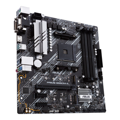 ASUS PRIME B550M-A D4 Micro-ATX Motherboard | Stable Power Meets AMD Ryzen Performance