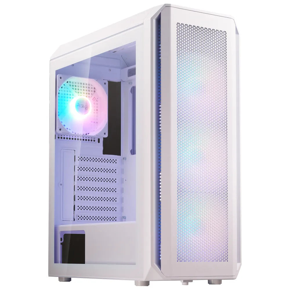 XPG VALOR AIR Plus Mid-Tower Gaming Case Black | ATX Support, 4x ARGB Fans, Tempered Glass Panel