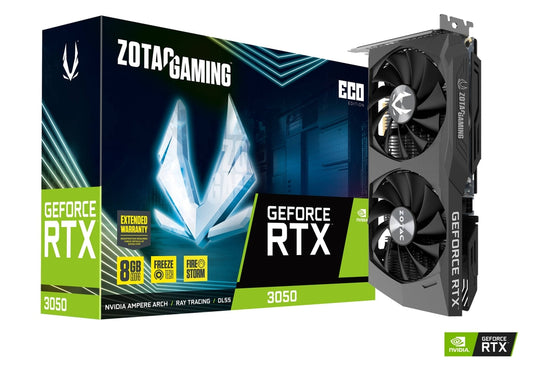 ZOTAC GAMING | GeForce RTX™ 3050 ECO Edition 8GB GDDR6 | Graphics Card (ZT-A30500K-10M)