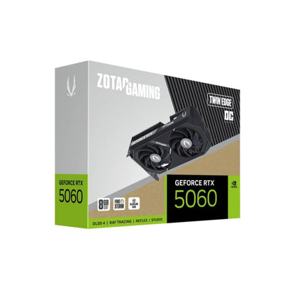 ZOTAC GAMING GeForce RTX 5060 Twin Edge OC | 8GB GDDR7 | Compact Dual-Fan | DLSS 4 | Blackwell