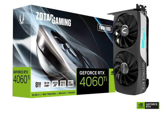 ZOTAC GAMING | GeForce RTX 4060 Ti 8GB Twin Edge | Graphics Card (ZT-D40610E-10M)